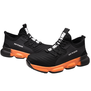 Steel Toes breathable labor protection shoes, anti smashing and anti piercing work safety shoes lightweight protective shoes