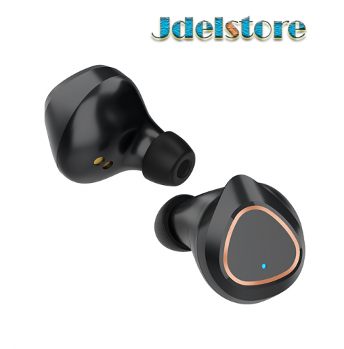 Wireless Bluetooth 5.0 Earphones TWS Headset Earbuds Stereo Headphones With Siri Voice Assistance (Black)