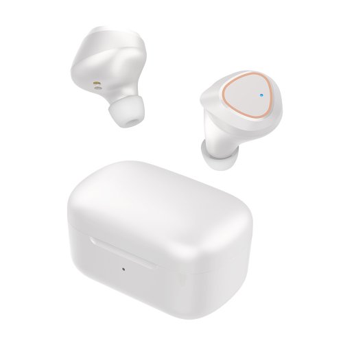 Wireless Bluetooth 5.0 Earphones TWS Headset Earbuds Stereo Headphones With Siri Voice Assistance (White)