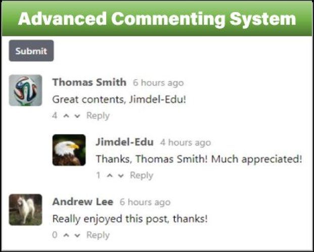 Advanced Commenting System Using PHP With MySQL Database