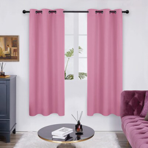 Deconovo Grommet Blackout Curtains, Room Darkening Thermal Insulated Window Curtain,  Begonia Green, 42x63 Inch 4